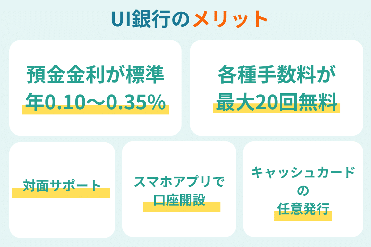 UI銀行 メリット